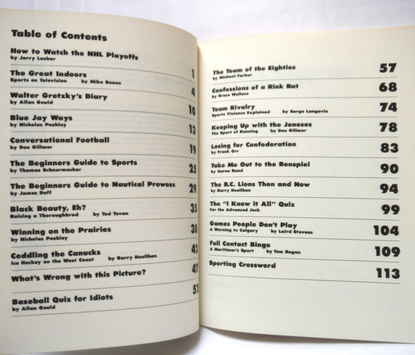 UNSPORTSMANLIKE CONDUCT, Edited by Lynette Stokes with Dawn Duchaine (1985 1st Ed.)