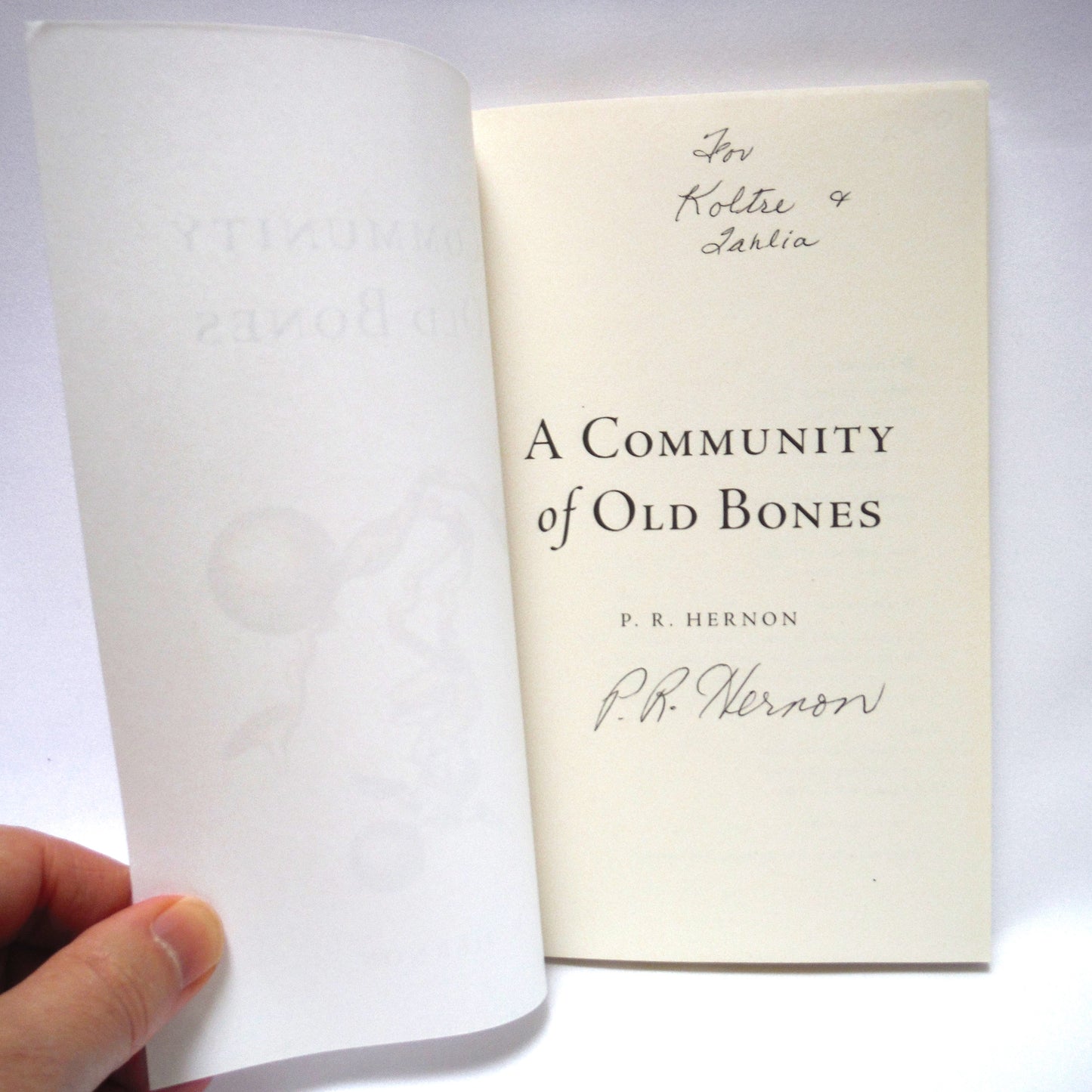 A COMMUNITY OF OLD BONES, Poetry by P.R. Hernon (1st Ed. SIGNED)