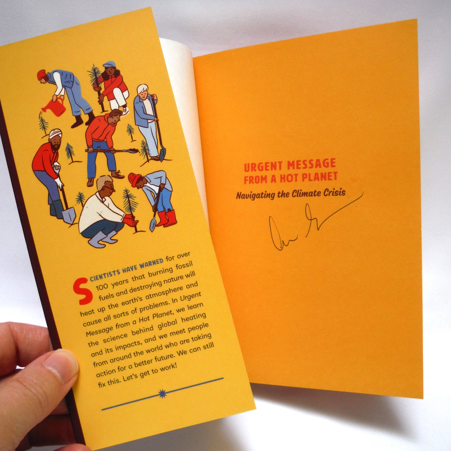 URGENT MESSAGE FROM A HOT PLANET, Navigating the Climate Crisis by Ann Eriksson (1st Ed. SIGNED)