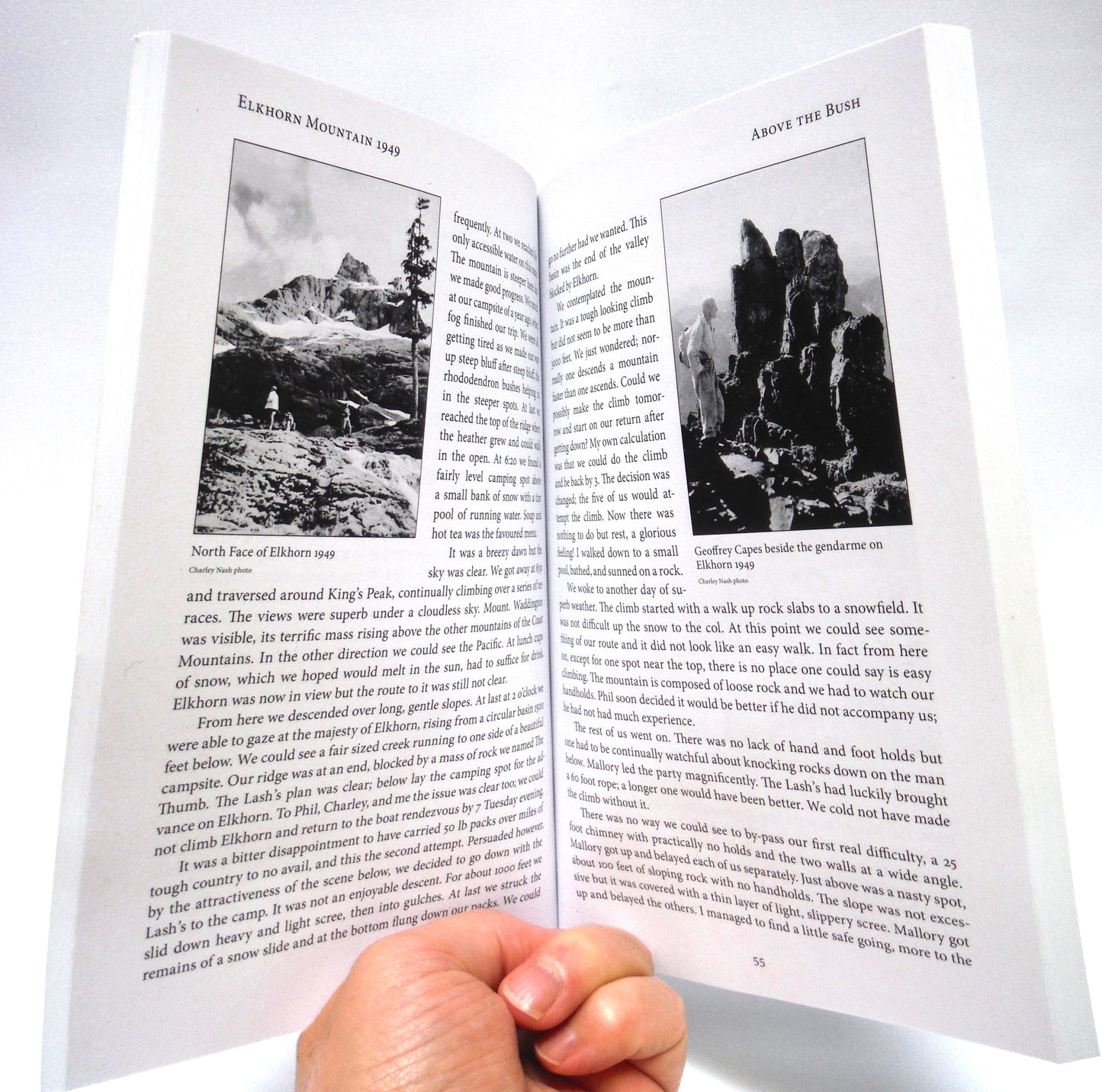 ABOVE THE BUSH, A Century of Climbing on Vancouver Island 1912-2012, by Lindsay J. Elms (1st Ed. SIGNED)