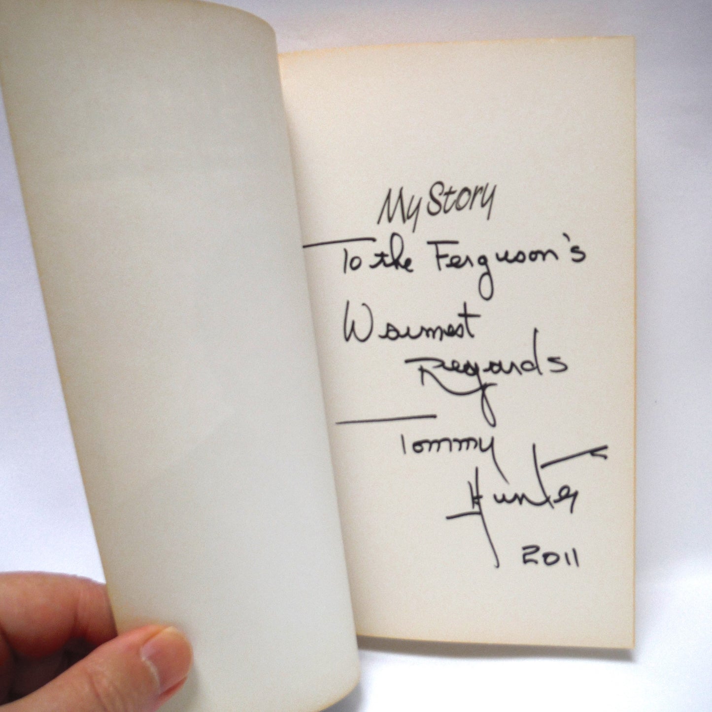 TOMMY HUNTER, My Story: A Reprint From the 1985 Edition, with Liane Heller (1st Ed. SIGNED)