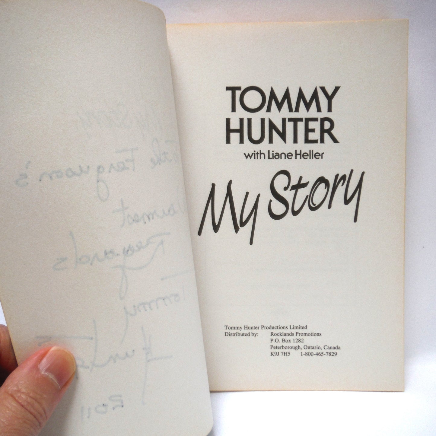 TOMMY HUNTER, My Story: A Reprint From the 1985 Edition, with Liane Heller (1st Ed. SIGNED)