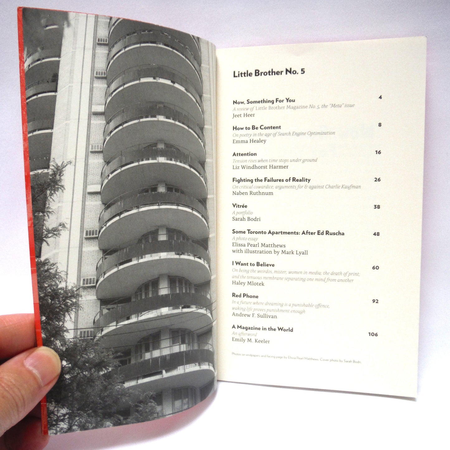 LITTLE BROTHER MAGAZINE NO. 5, Edited by Emily M. Keeler (2014 1st Ed.)