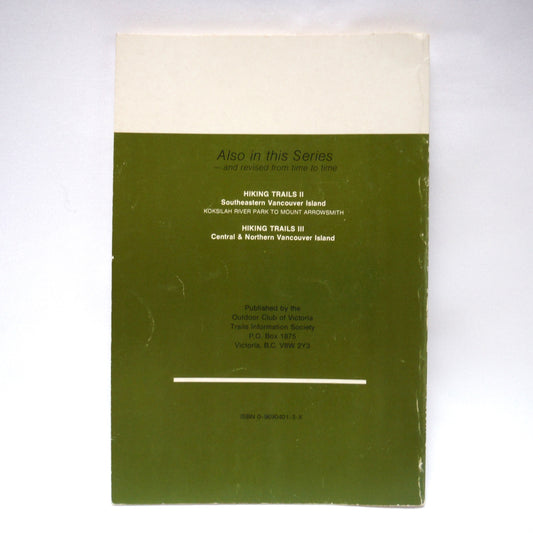 HIKING TRAILS I, Victoria and Vicinity, by The Outdoor Club of Victoria, 1990