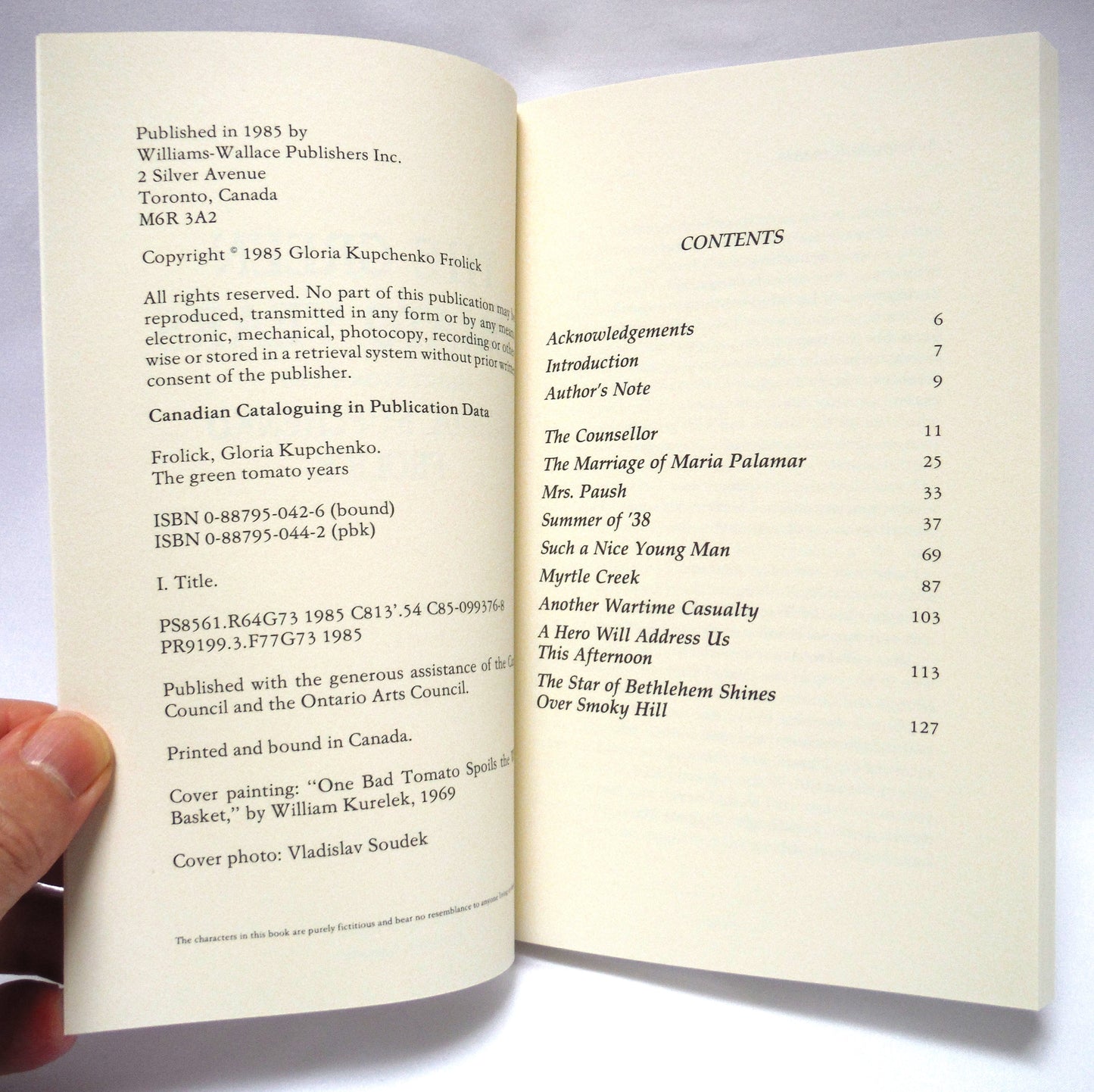 A GLORIA KUPCHENKO FROLICK Two-Pack 1st Edition Softcover Book Special: The Green Tomato Years, 1985 and The Chicken Man, 1989.