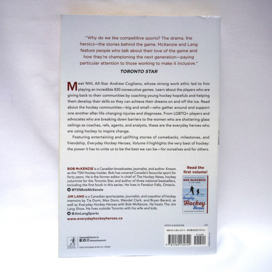 EVERYDAY HOCKEY HEROES VOLUME II, by Bob McKenzie and Jim Lang (2000 1st Ed.)