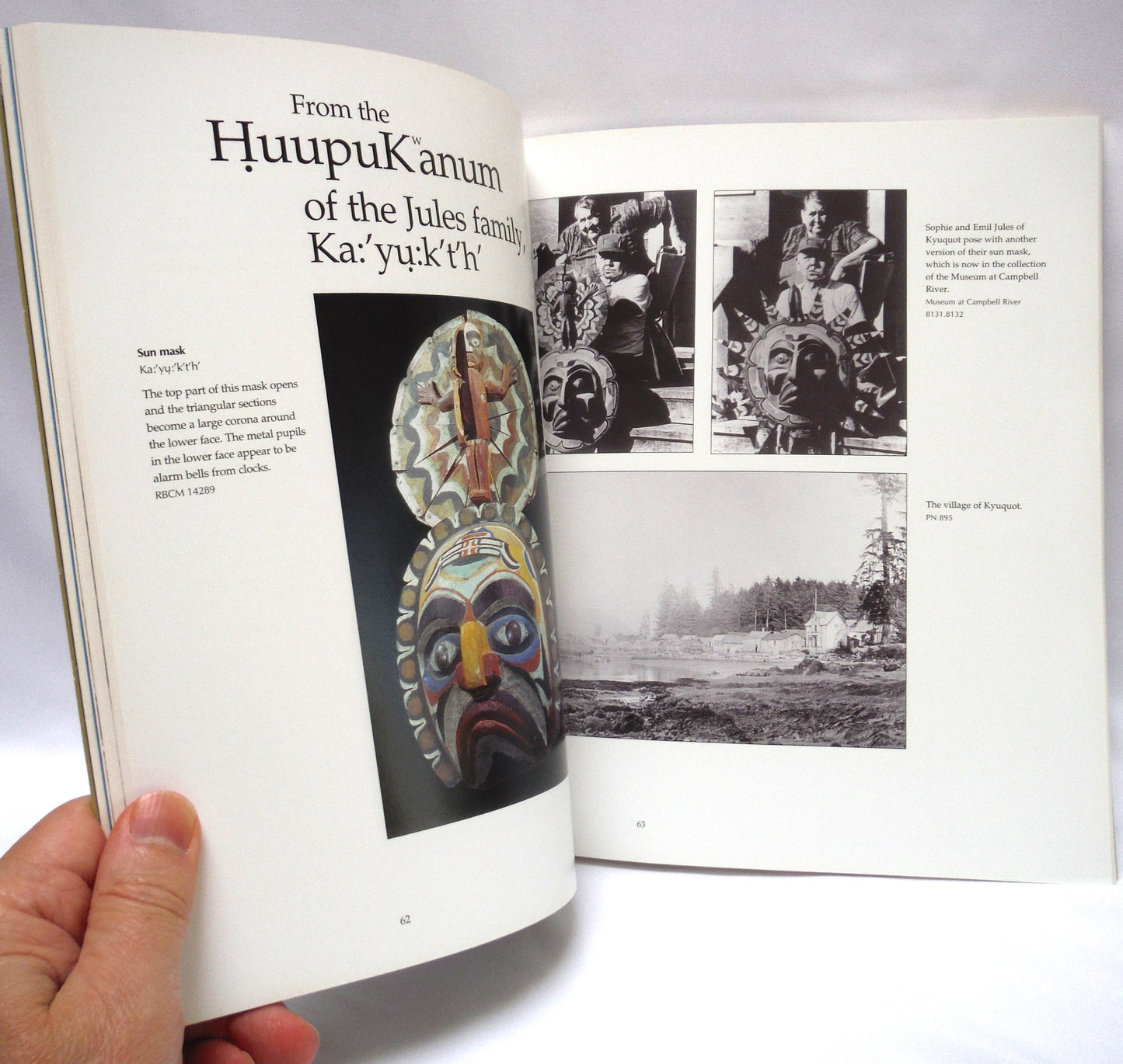 HuupuKanum Tupaat, Out of the Mist, Treasures of the Nuu-Chah-Nulth Chiefs, by Martha Black (1999 1st Ed.)
