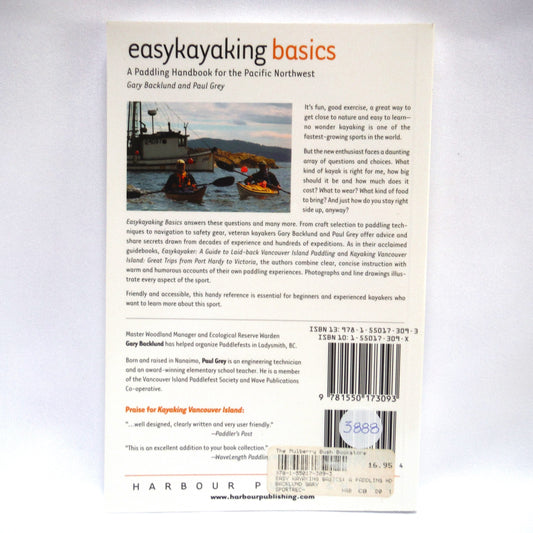 EASYKAYAKING BASICS, a paddling handbook for the pacific northwest, by Gary Backlund and Paul Grey (2004 1st Ed.)