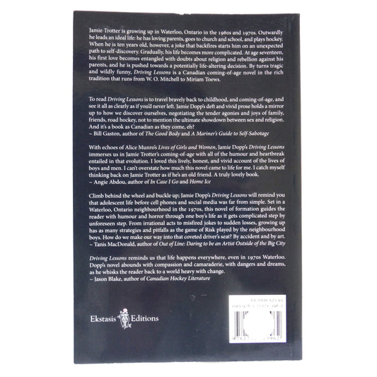 DRIVING LESSONS, A Novel by Jamie Dopp (2000 1st Ed.)