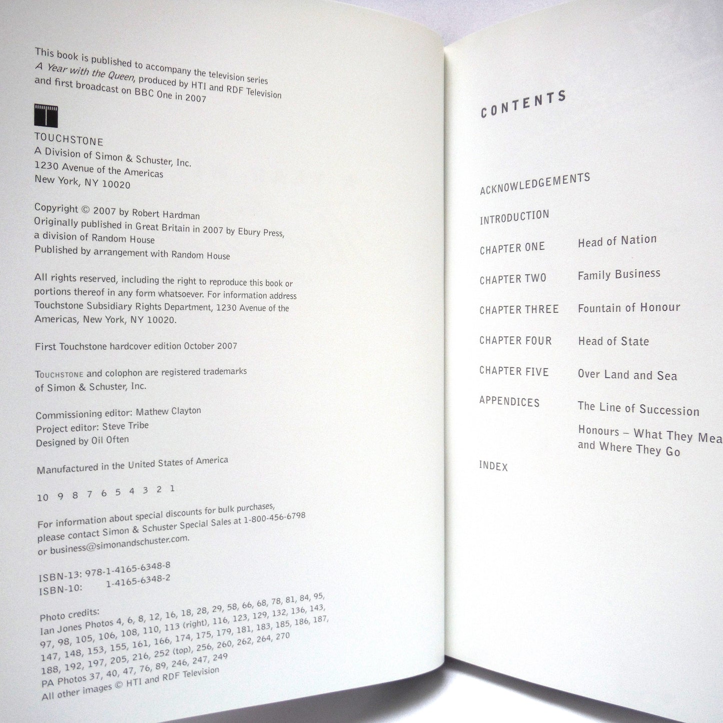 A YEAR WITH THE QUEEN: The Companion To The Television Documentary Series, by Robert Hardman (2007 1st Ed.)