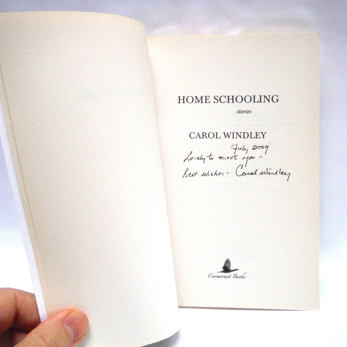 HOME SCHOOLING, Short Stories by Carol Windley (2006 SIGNED)