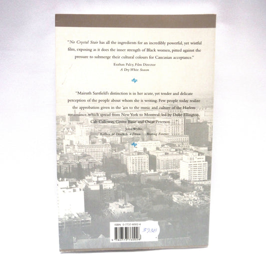 NO CRYSTAL STAIR, A Novel by Mairuth Sarsfield (1st Ed. SIGNED)