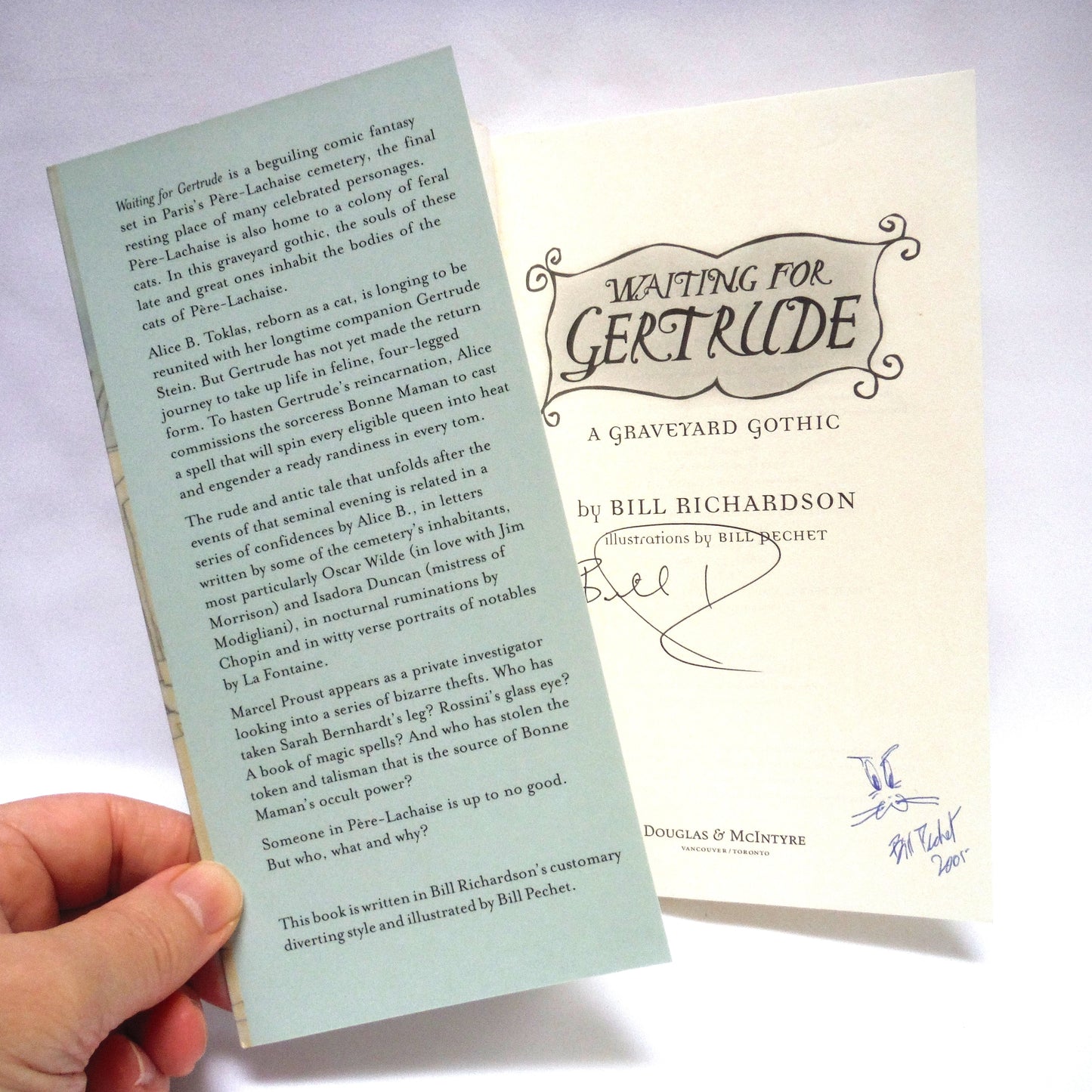 WAITING FOR GERTRUDE, A Graveyard Gothic by Bill Richardson (1st Ed. SIGNED)