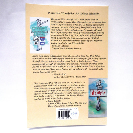 STORYTELLER, An 18-Year Memoir, by Donald L. Witten (1st Ed. SIGNED)