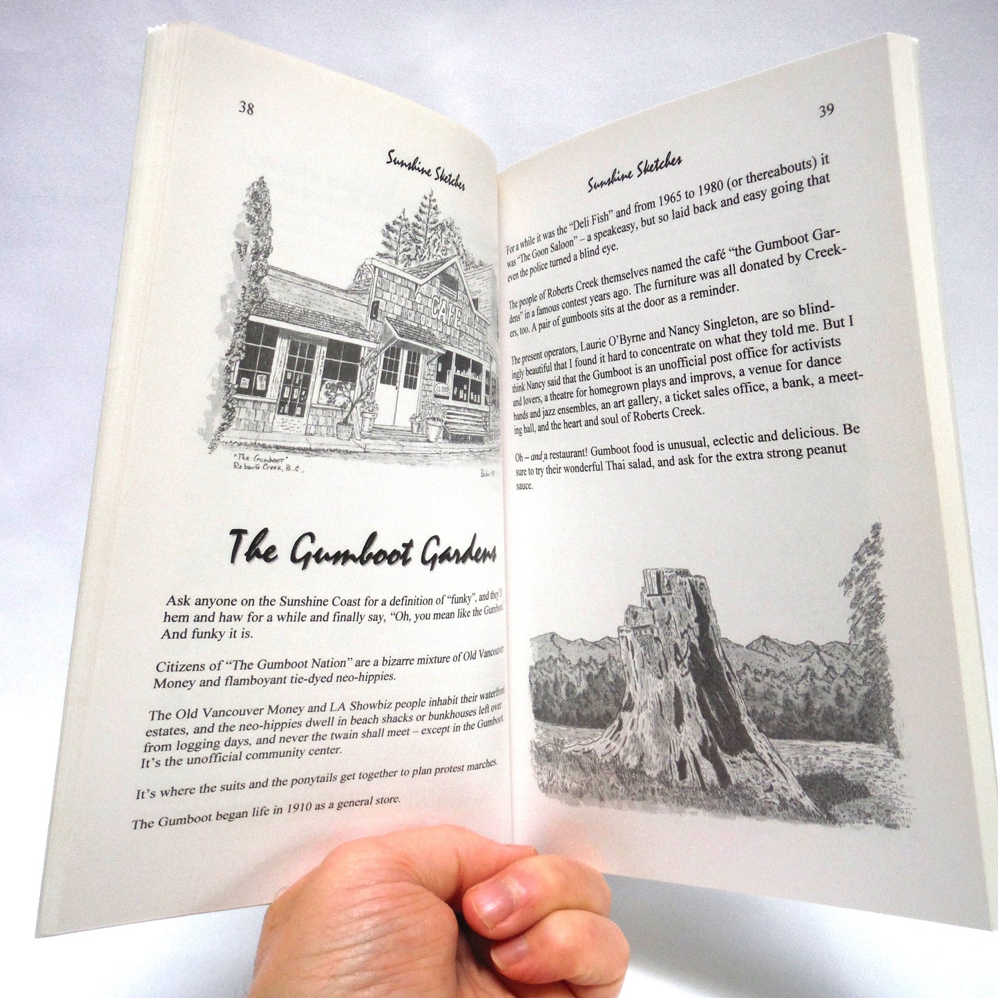 SUNSHINE SKETCHES, An Artist's History of B.C.'s Beautiful Sunshine Coast, by Terry Barker (1st Ed. SIGNED)