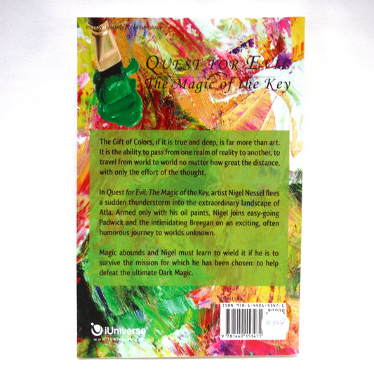 QUEST FOR EVIL, The Magic of the Key, A Young Adult Novel by Jenna Lindsey (1st Ed. SIGNED)