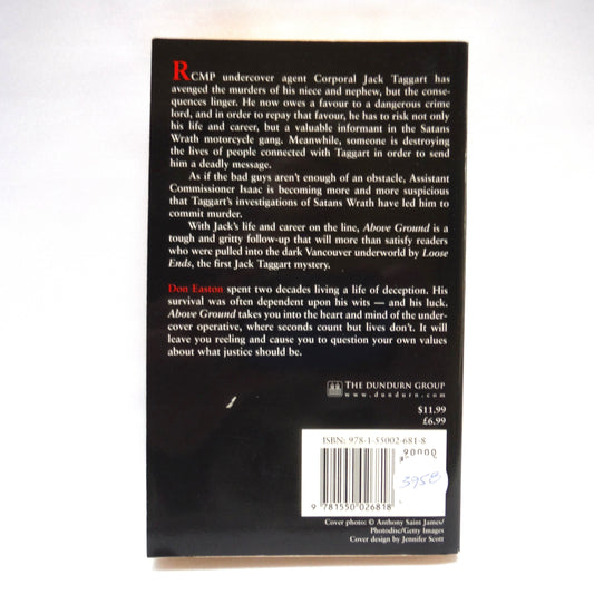 ABOVE GROUND, A Jack Taggart Mystery, by Don Easton (1st Ed. SIGNED)