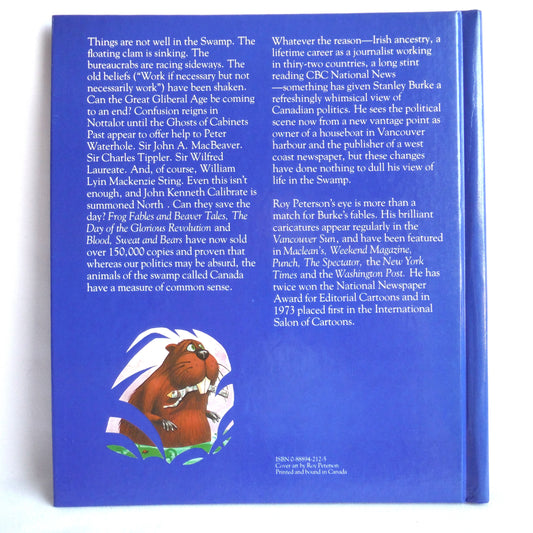 SWAMP SONG, Political Humour by Stanley Burke, Illustrations by Roy Peterson (1st Ed. SIGNED)