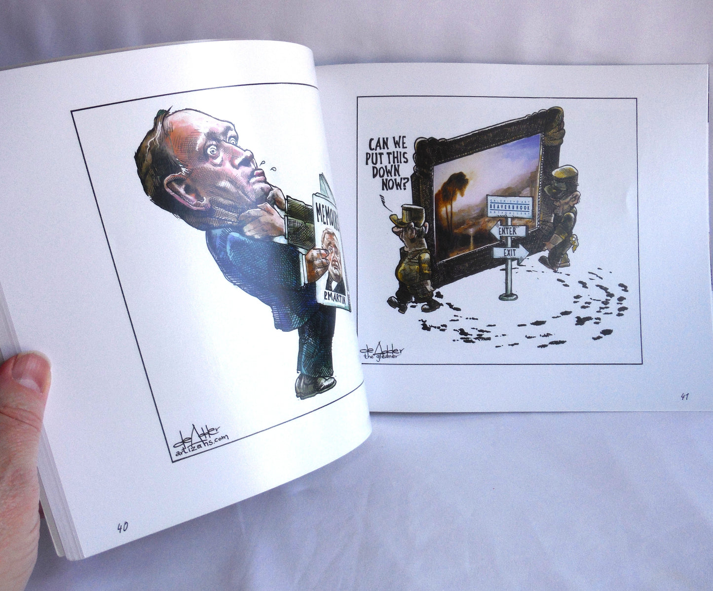 DRAWING CONCLUSIONS, The Political Art of Michael de Adder, by Virgil Hammock, Exhibit at The Beaverbrook Art Gallery 4 June - 18 September 2016 (2016 1st Ed.)