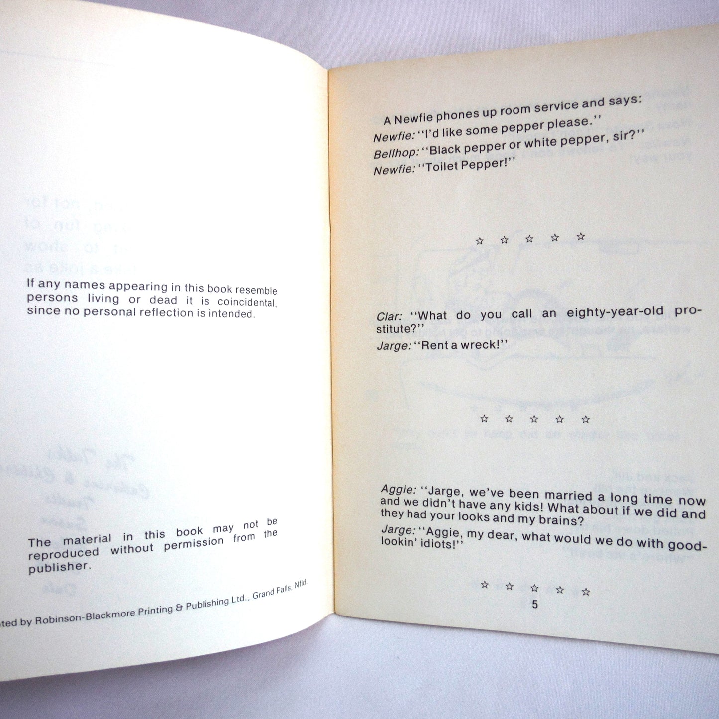 NEWFIE JOKES VOLUME 8, and EVEN FUNNIER NEWFIE JOKES: A Paul's Two-Pack of Newfoundland Humour! (1974 1st Ed.)
