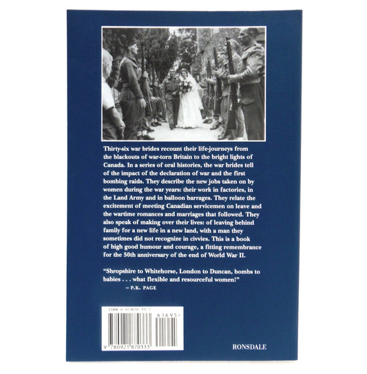 BLACKOUTS TO BRIGHT LIGHTS, Canadian War Bride Stories, Edited by Barbara Ladouceur and Phyllis Spence (1st Ed. SIGNED)