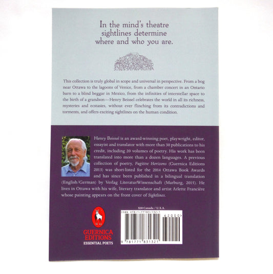 SIGHTLINES, Poetry by Henry Beissel (1st Ed. SIGNED)