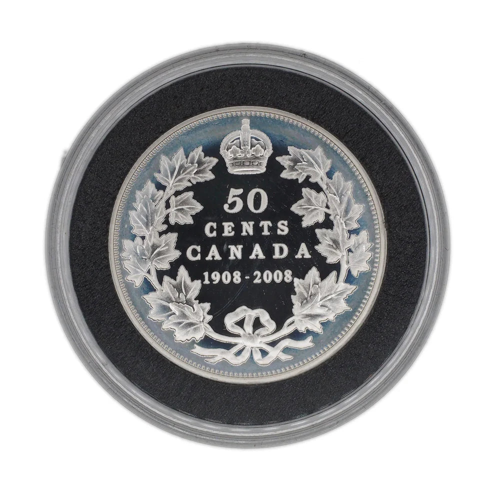 100th Anniversary (1908-2008) of The Royal Canadian Mint / Monnaie Royale Canadienne: SILVER COIN & STAMP SET