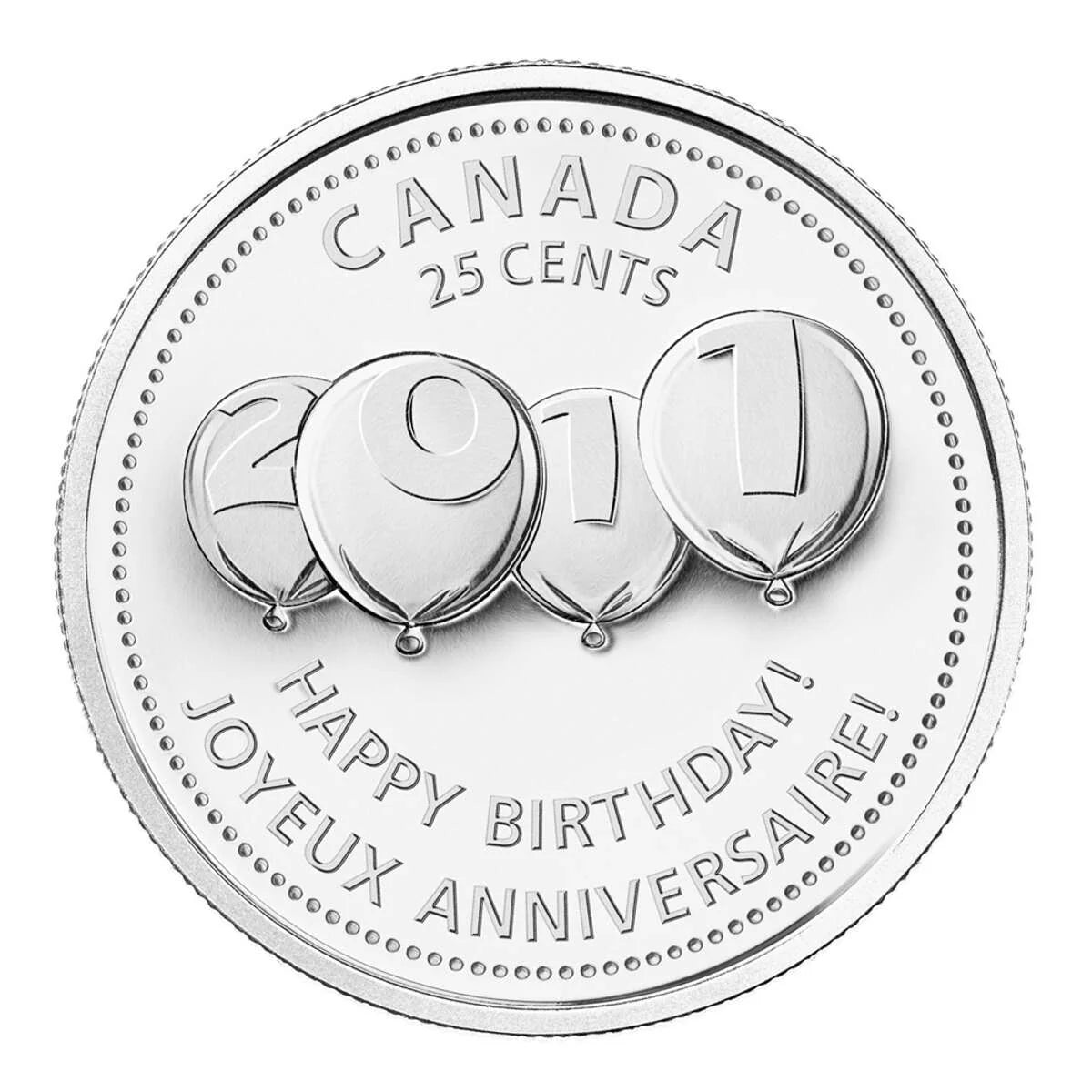 2011 Royal Canadian Mint 7-Coin Gift Set: HAPPY BIRTHDAY! JOYEUX ANNIVERSAIRE!