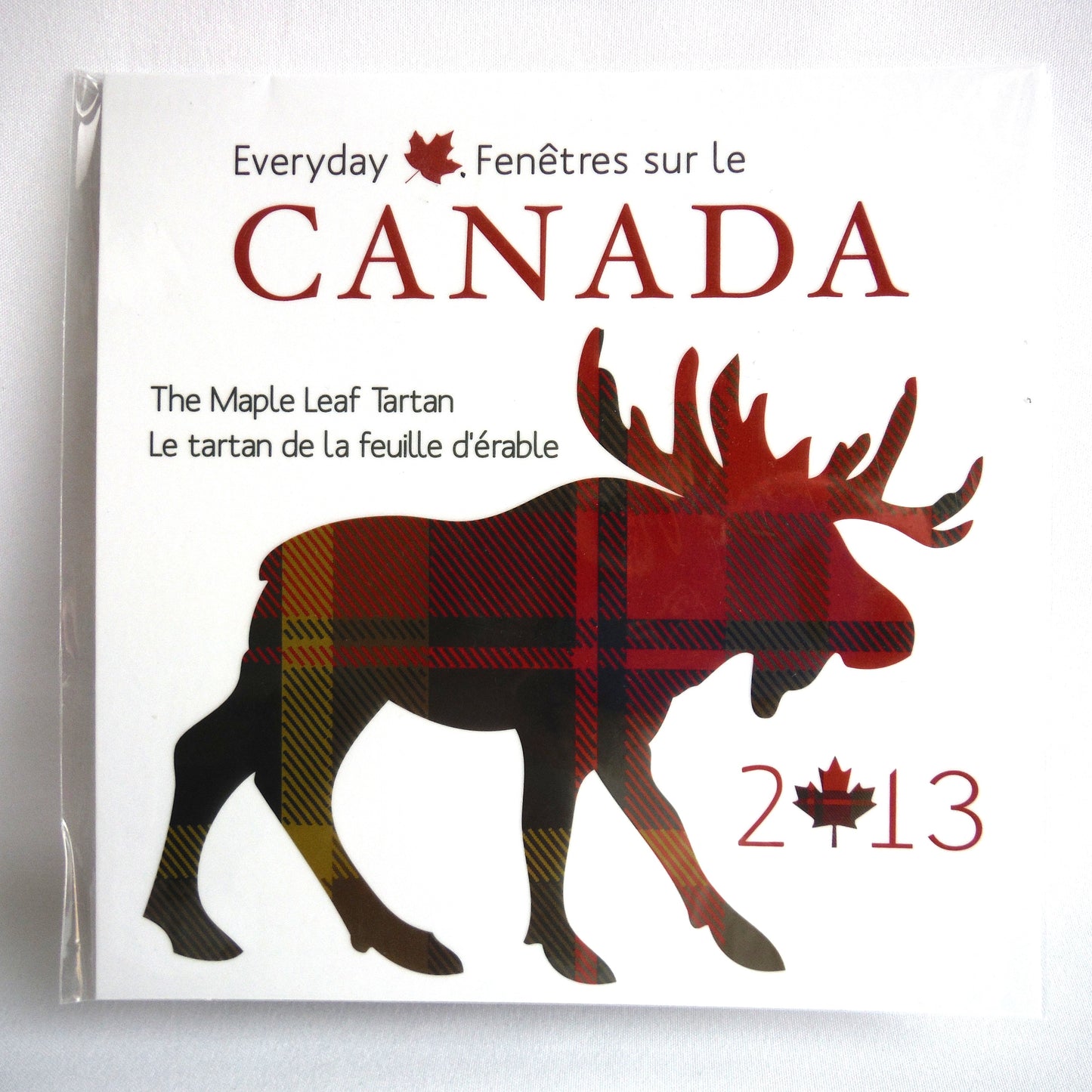 2013 Everyday Canada Special .50 Cent Canadian Coin and The Maple Leaf Tartan Swatch Set