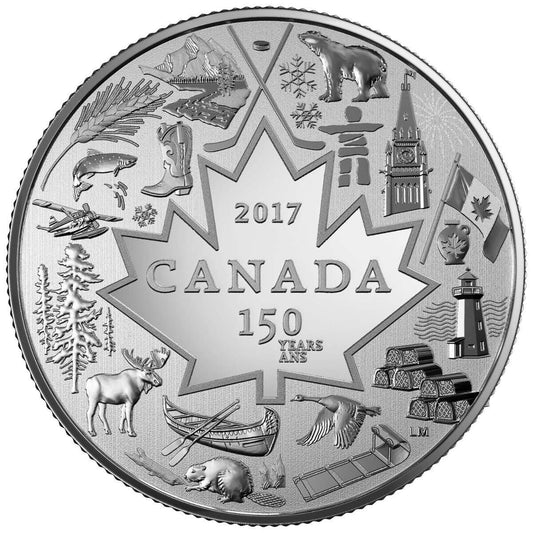 2017 $3 Pure Silver Canadian Coin: 'HEART OF OUR NATION-AU COEUR DE MON PAYS'