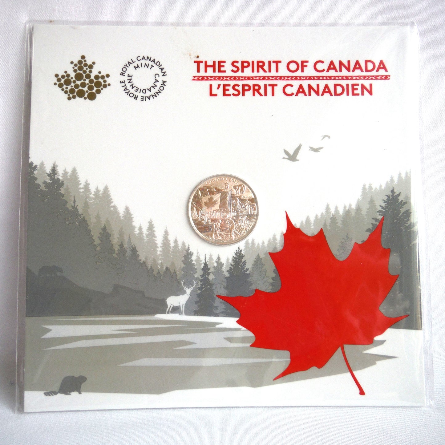 2017 $3 Pure Silver Canadian Coin: 'THE SPIRIT OF CANADA-L'ESPRIT CANADIEN'