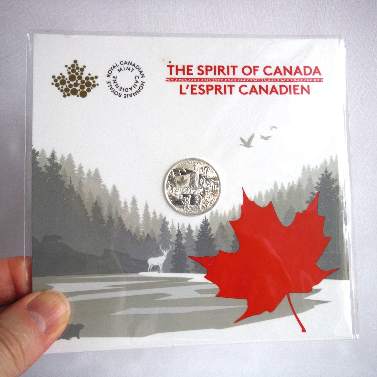2017 $3 Pure Silver Canadian Coin: 'THE SPIRIT OF CANADA-L'ESPRIT CANADIEN'