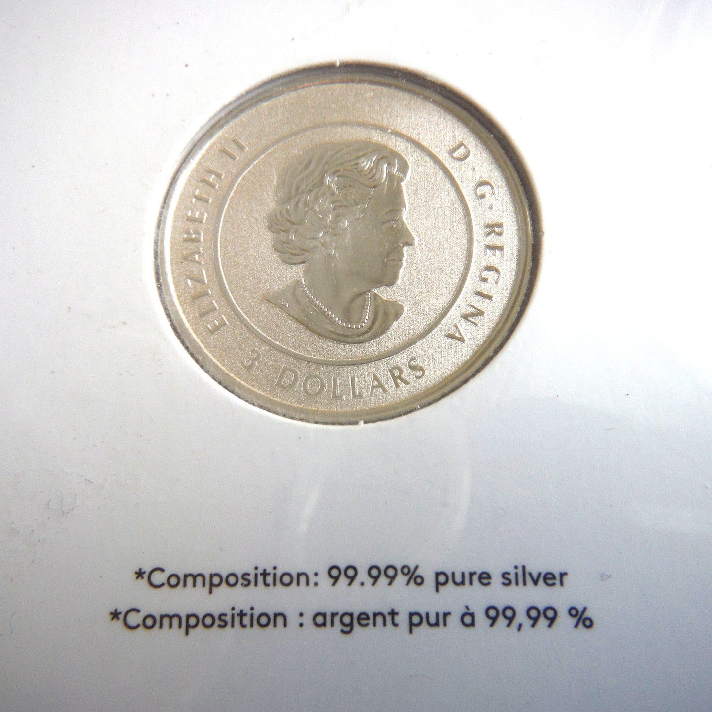 2017 $3 Pure Silver Canadian Coin: 'THE SPIRIT OF CANADA-L'ESPRIT CANADIEN'
