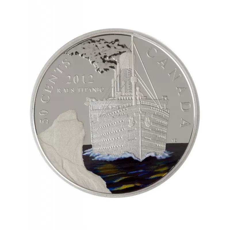 2013 TITANIC COLLECTOR'S SET, by Canada Post and The Royal Canadian Mint: Coloured Coin, Silver Coin, Stamps, and much more in a Leather Binder BRAND NEW CONDITION!