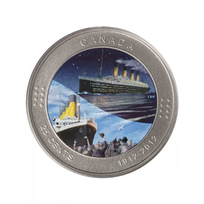 2013 TITANIC COLLECTOR'S SET, by Canada Post and The Royal Canadian Mint: Coloured Coin, Silver Coin, Stamps, and much more in a Leather Binder BRAND NEW CONDITION!