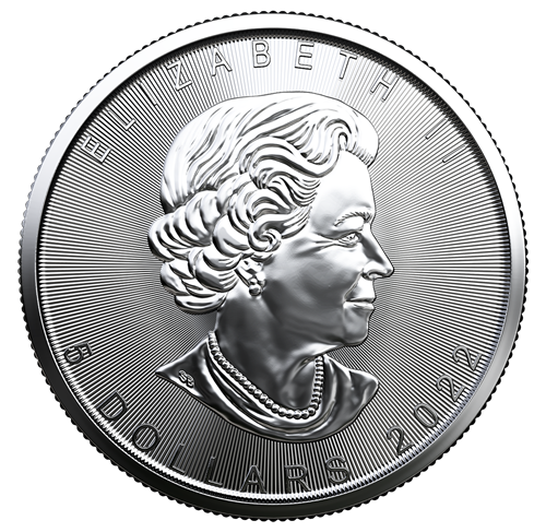 2022 Royal Canadian Mint $5 Pure Silver Coin 1 oz. 99.99% - TREASURED SILVER MAPLE LEAF COIN: Happy Birthday! Joyeux Anniversaire!
