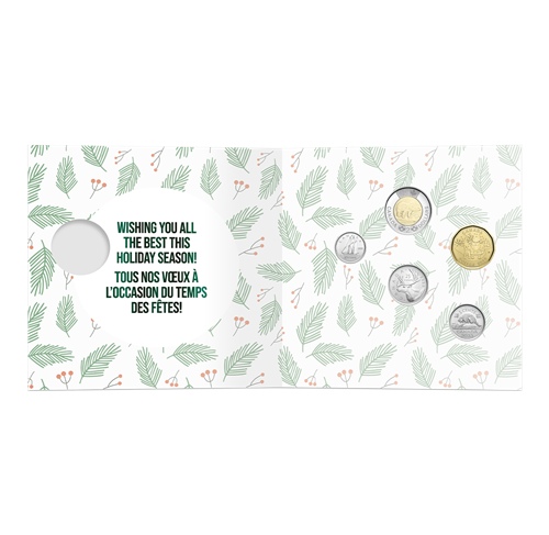 2022 PEACE & JOY -PAIX ET JOIE Royal Canadian Mint 5-Coin Holiday Gift Set