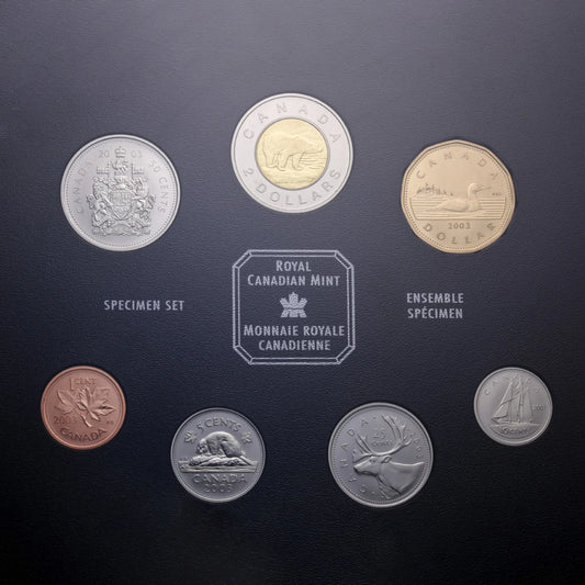 2003 Canada Royal Canadian Mint 7-Coin Specimen Set