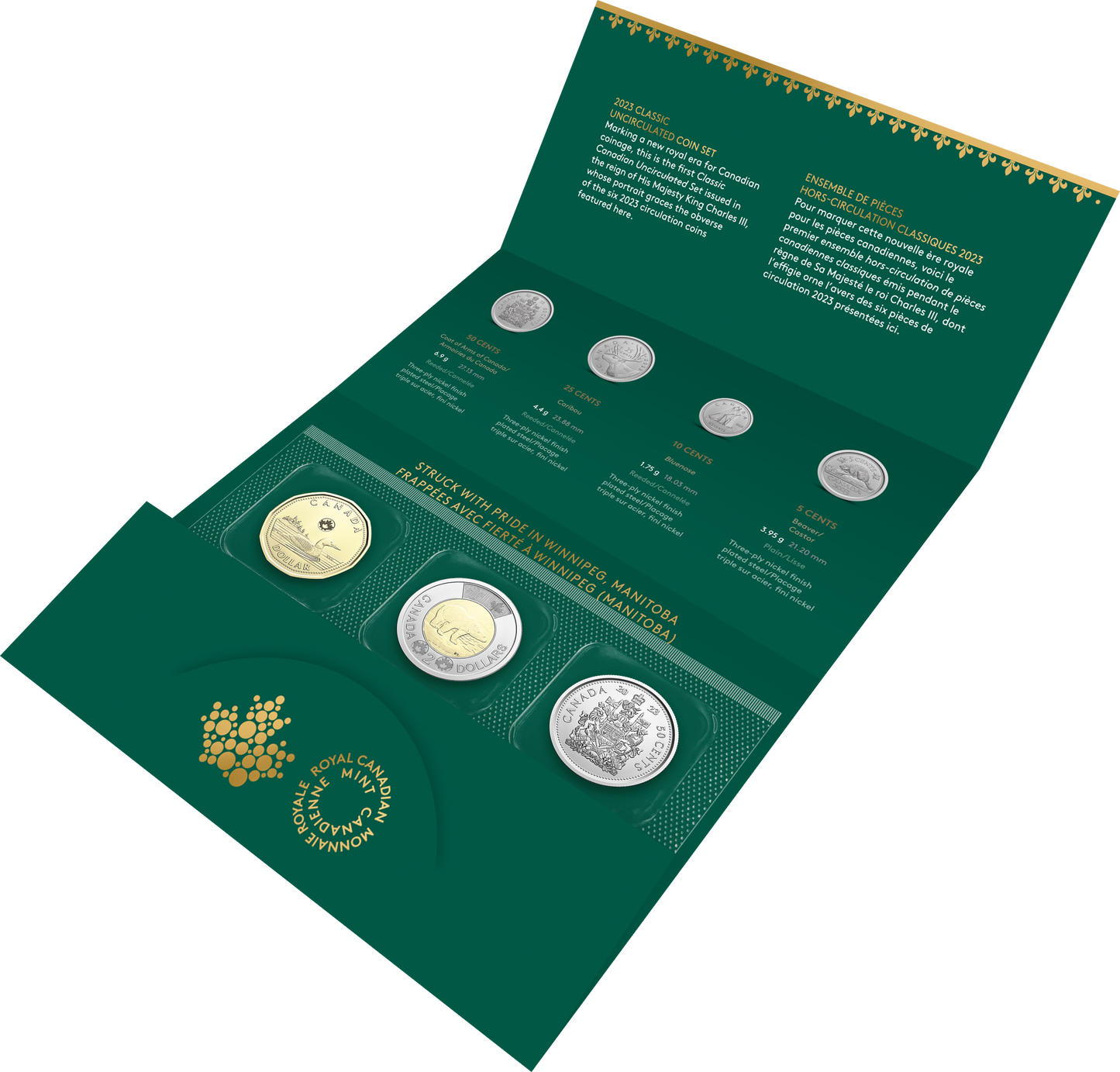 2023 Canadian Classic 6-Coin Set: HIS MAJESTY KING CHARLES III Initial Release Coins!