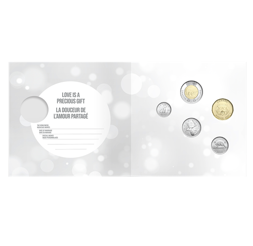 MARRIED IN 2021! Royal Canadian Mint Greeting Card & 5-Coin Gift Set