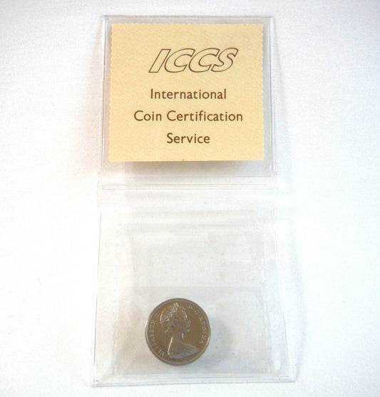 1969 CANADIAN .05 NICKEL COIN, Graded PL-65 Heavy Cameo, Certified by ICCS