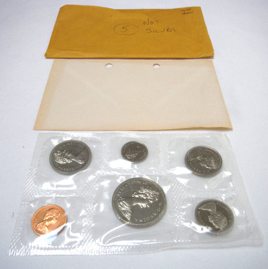 1970 Canadian 6-Coin Proof-Like Brilliant Uncirculated Coin Collector Set