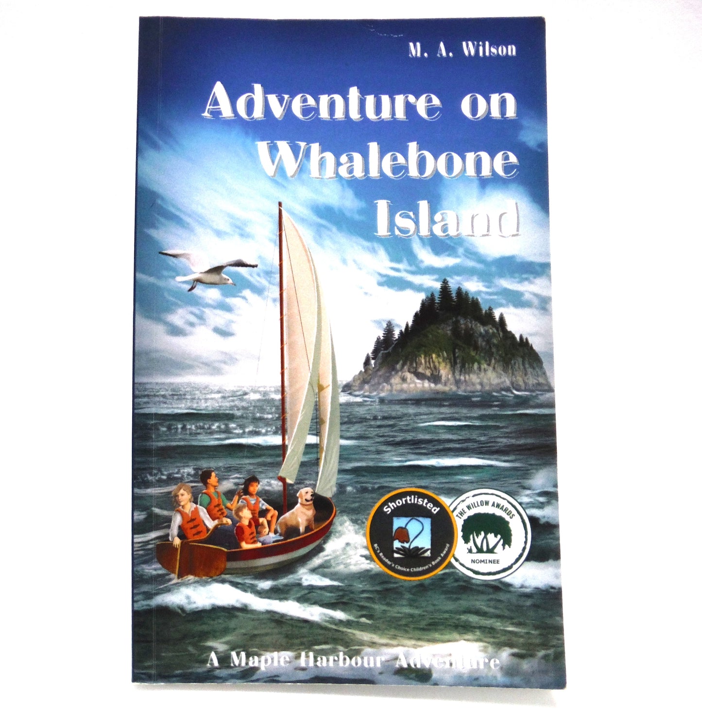 ADVENTURE ON WHALEBONE ISLAND, A Maple Harbour Young Readers Adventure, by M.A. Wilson (1st Ed. SIGNED)