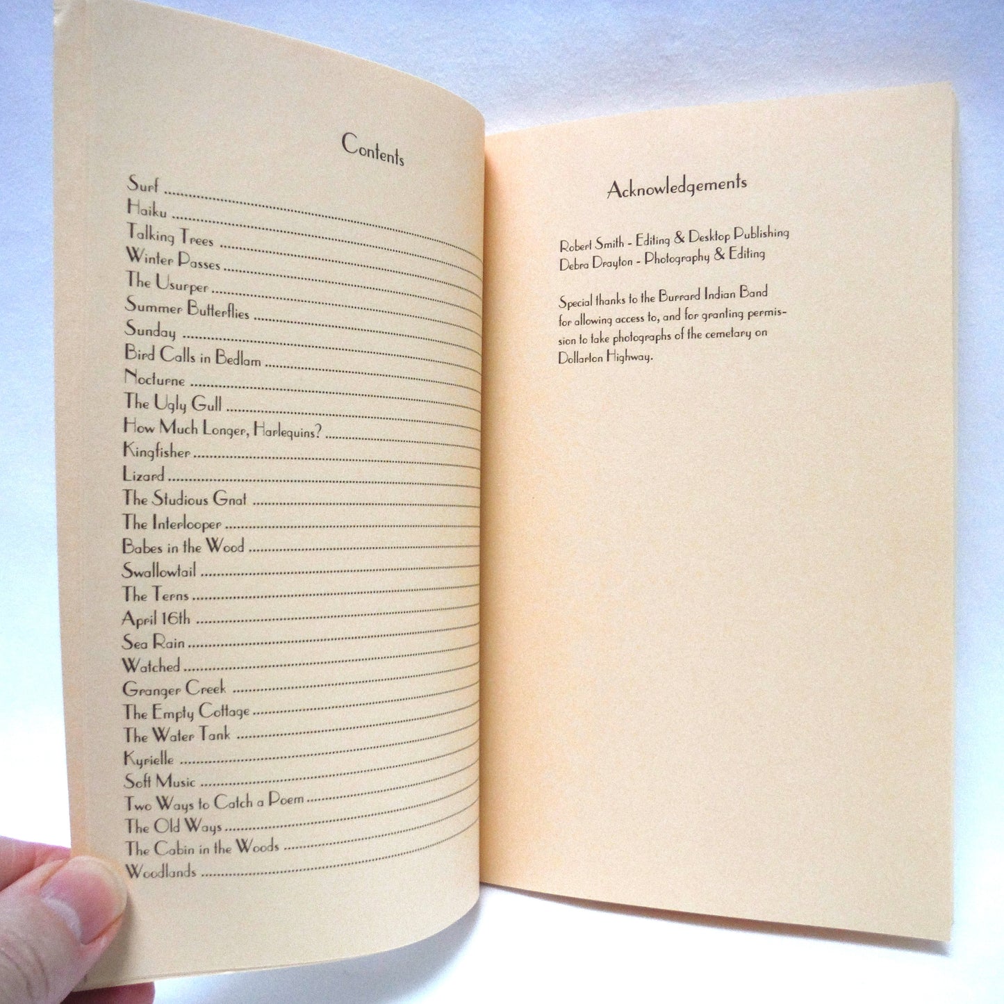 SONGS OF INDIAN ARM, A Tribute in Poetry, by John Stevenson (1st Ed. SIGNED)