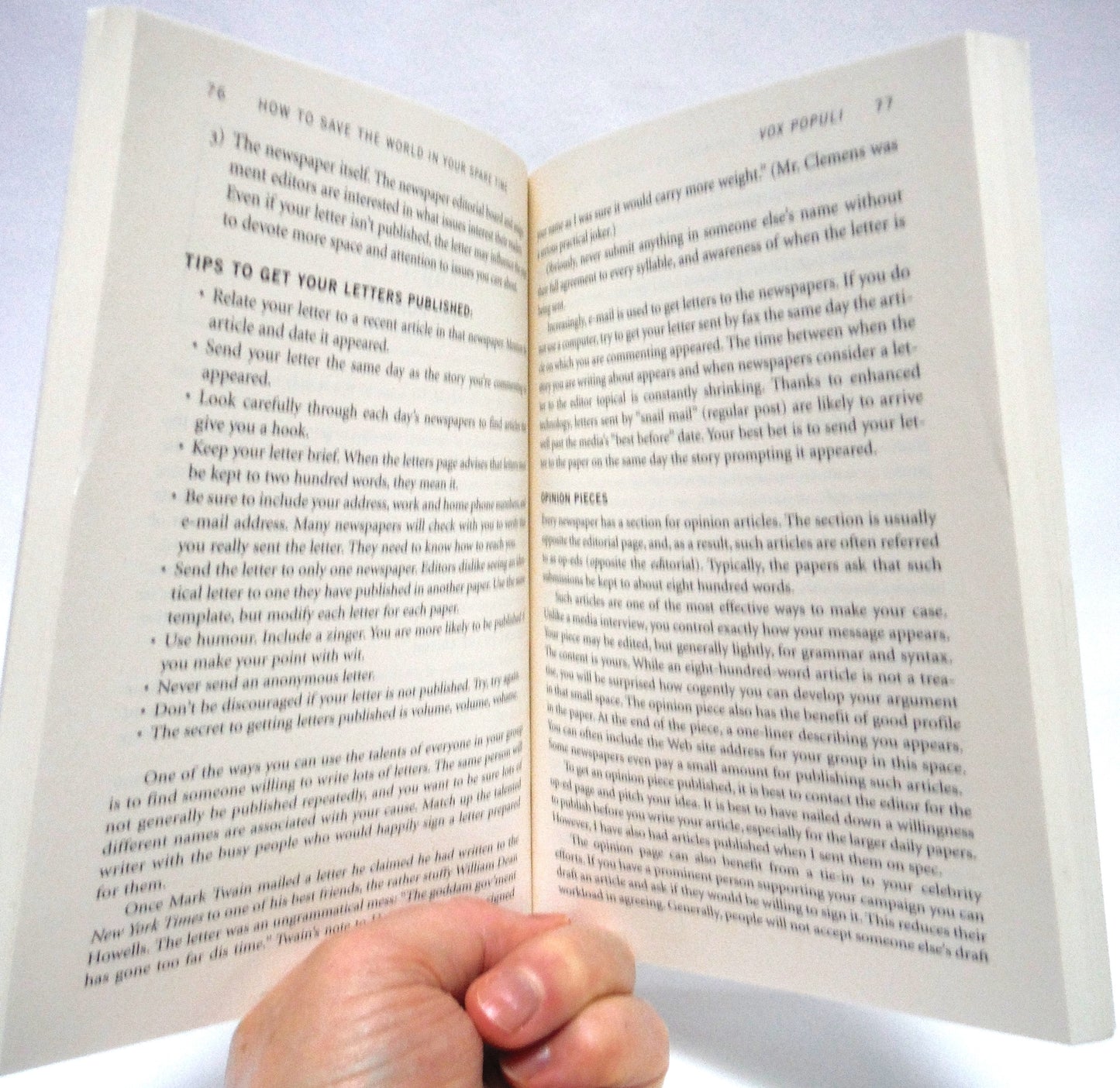 HOW TO SAVE THE WORLD IN YOUR SPARE TIME, by Elizabeth May (1st Ed. SIGNED)