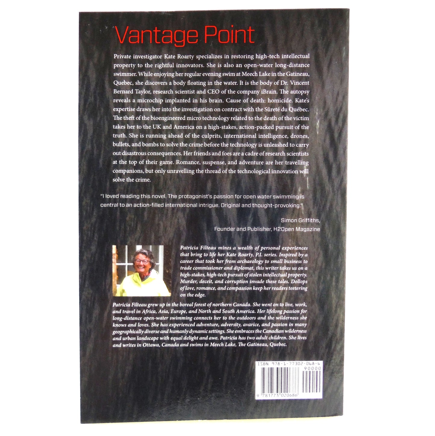 VANTAGE POINT, A Kate Roarty, P.I. Novel, by Patricia Filteau (1st Ed. SIGNED)