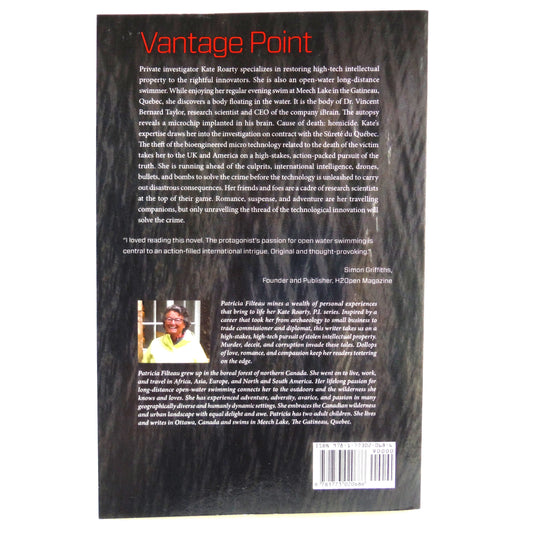 VANTAGE POINT, A Kate Roarty, P.I. Novel, by Patricia Filteau (1st Ed. SIGNED)