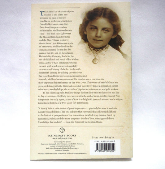 A POUR OF RAIN, Stories From a West Coast Fort, by Helen Meilleur (1st Ed. SIGNED)