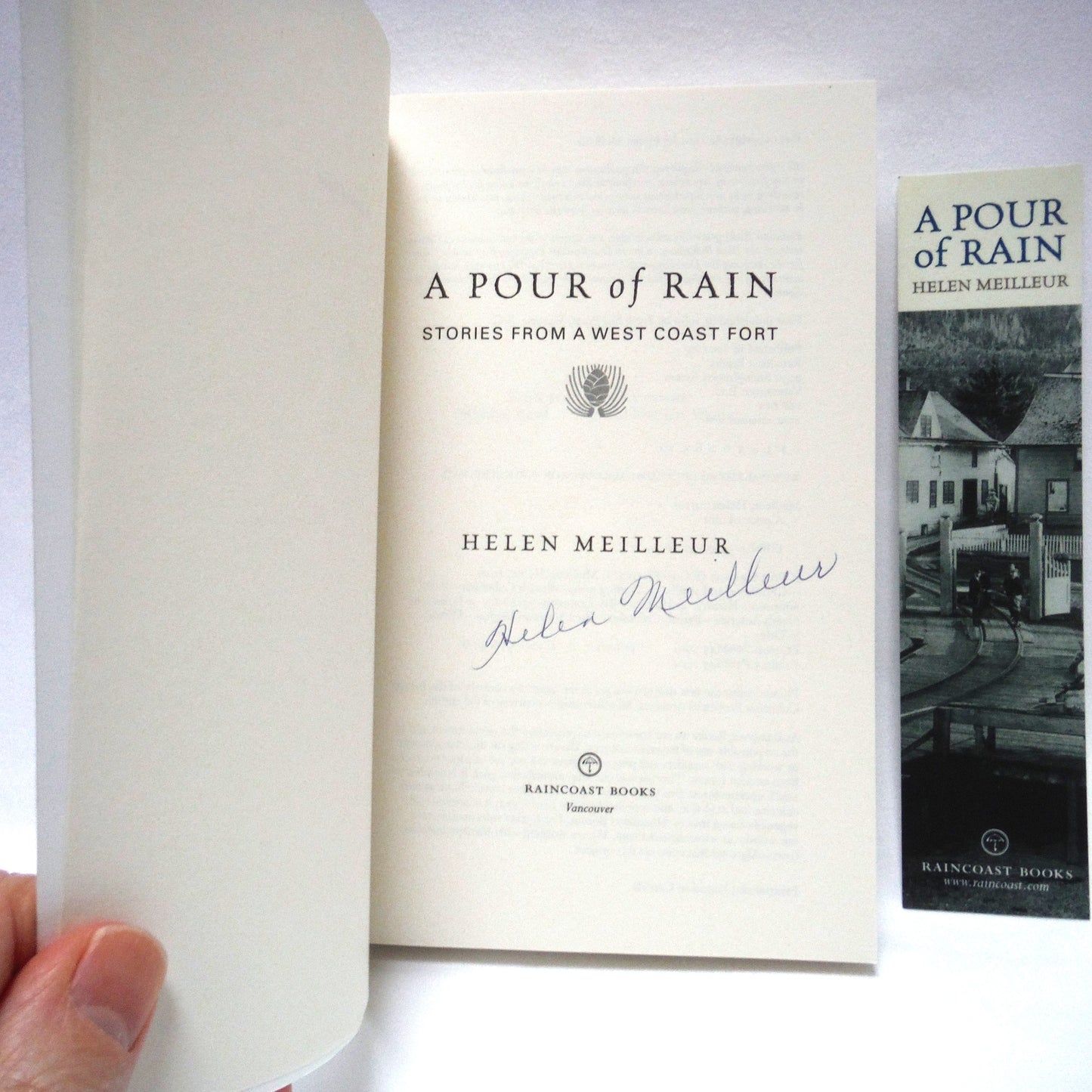 A POUR OF RAIN, Stories From a West Coast Fort, by Helen Meilleur (1st Ed. SIGNED)