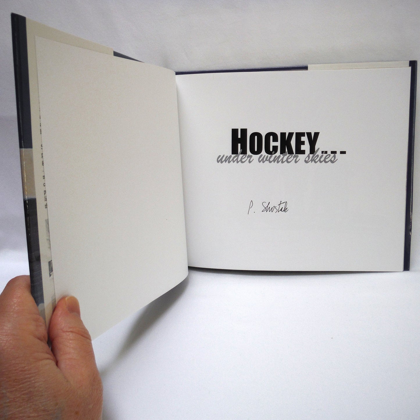 HOCKEY UNDER WINTER SKIES, Paintings and Text by Peter Shostak (1st Ed. SIGNED)